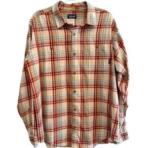 Patagonia Organic Cotton Plaid Button Shirt Size L